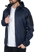 funktionale Jacke aus Softshell für Männer in Dunkelblau