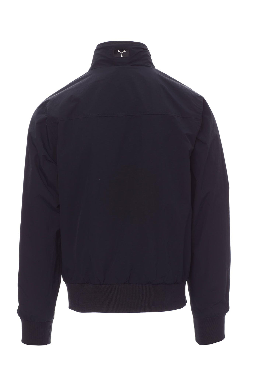 Herren Windbreaker mit Rippstrickbündchen und Stehkragen in Dunkelblau