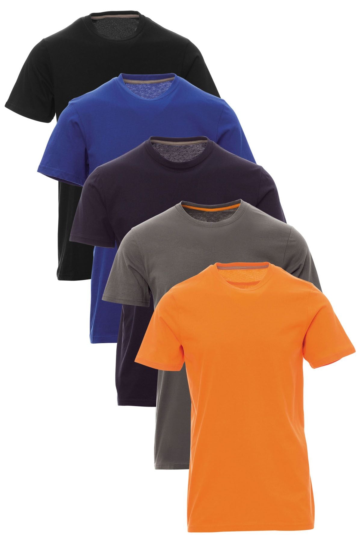 Herren 5er Pack Unifarben T-Shirts