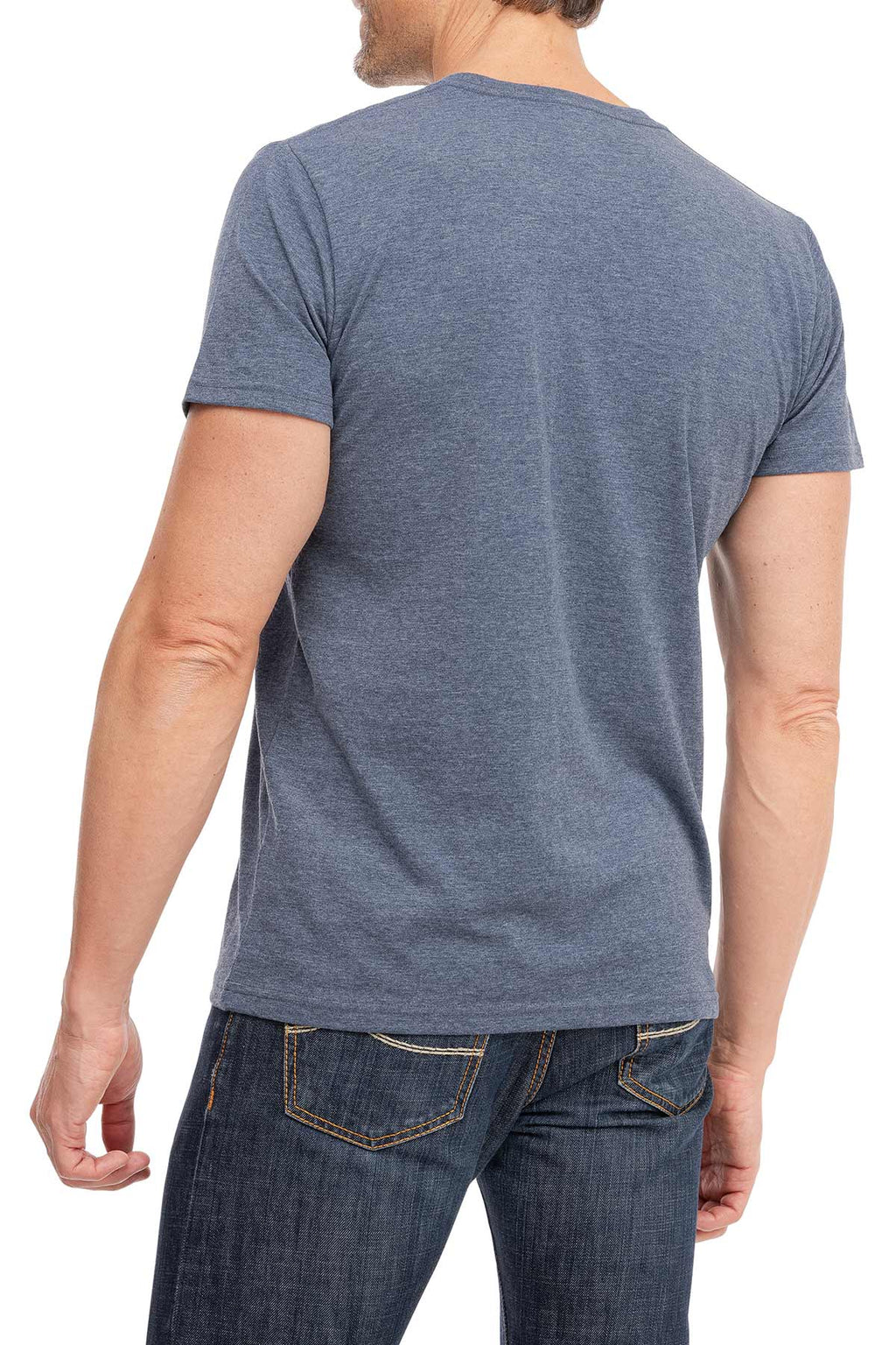 Herren T-Shirt Rundhals Meliert Comfort Bügelfrei