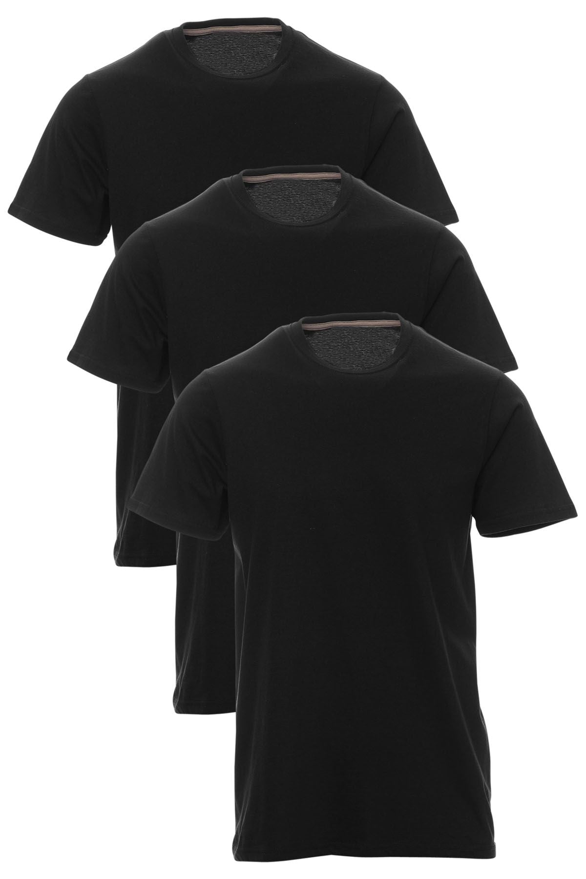Herren Rundhalsshirt Schwarz