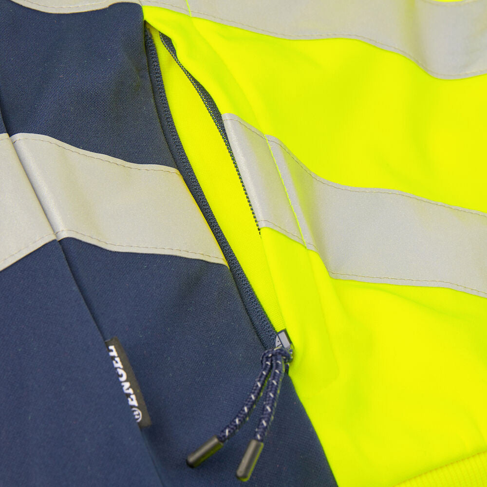 Herren Warnschutz Sweatcardigan