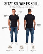 Herren T-Shirt Rundhals Baumwolle – Sunset