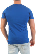 Herren T-Shirt Big Size Blau