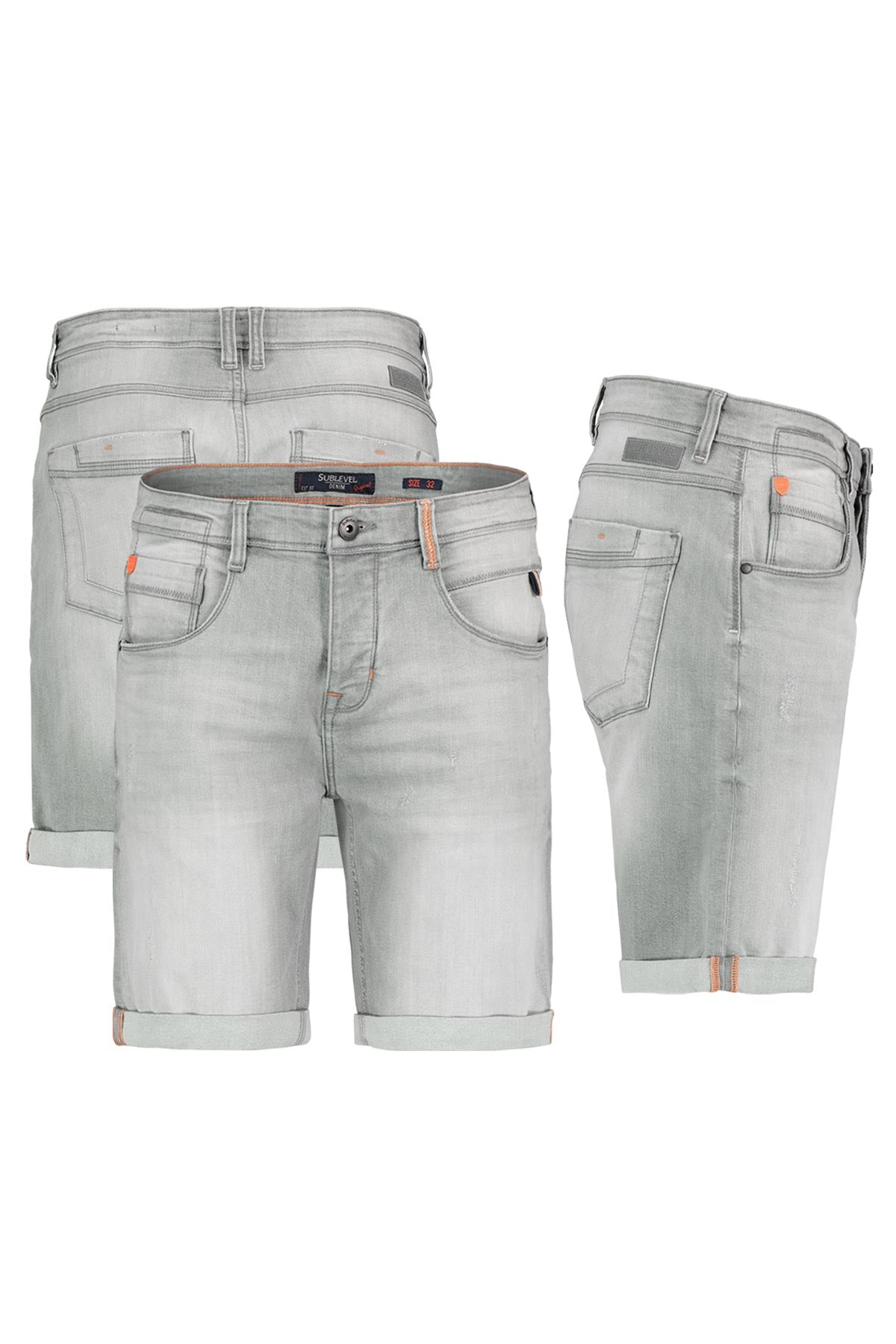 Herren kurze Jeans Hose Bermuda, Haka