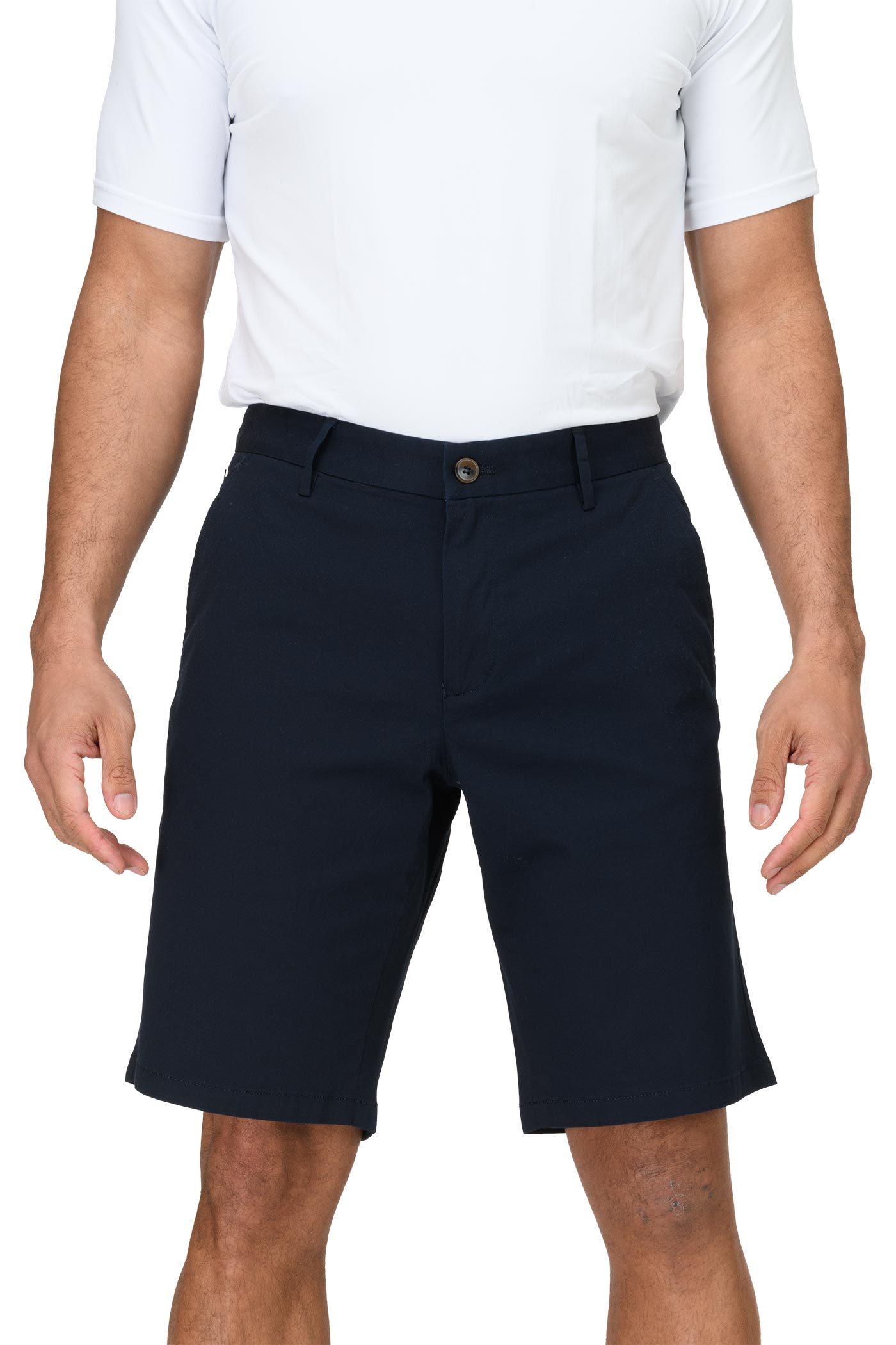 Herren Bermuda Shorts mit klassischem Schnitt in Dunkelblau