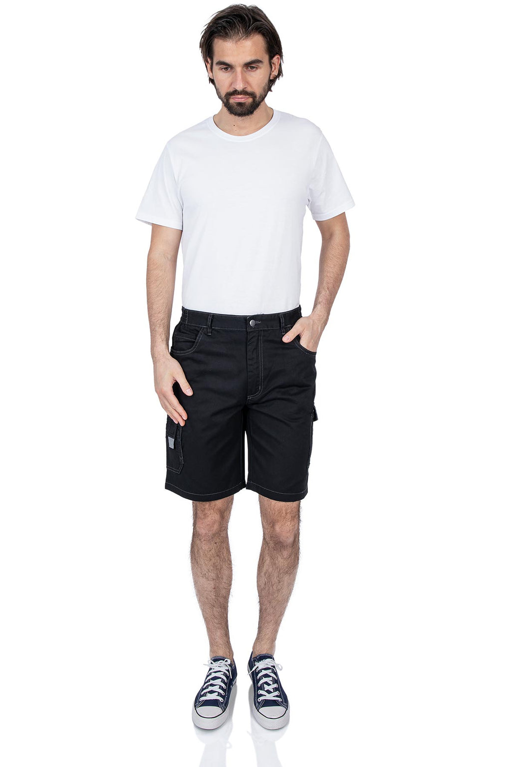 Schwarze Bermuda Shorts