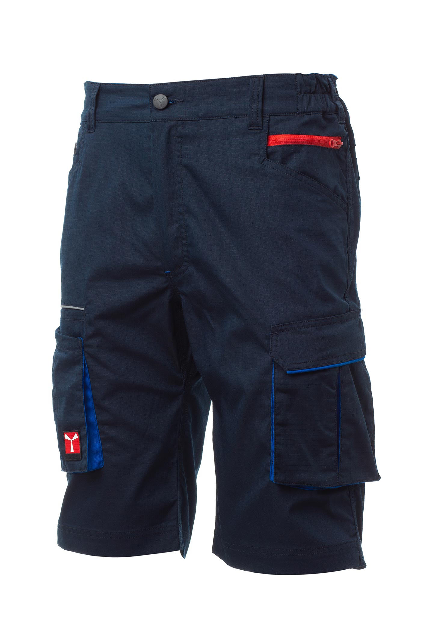 Herren kurze Arbeitshose Shorts mit multifunktionalen Taschen in Dunkelblau