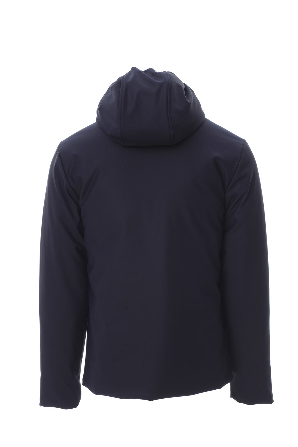 wattierte Softshelljacke für Herren mit fester Kapuze in Dunkelblau