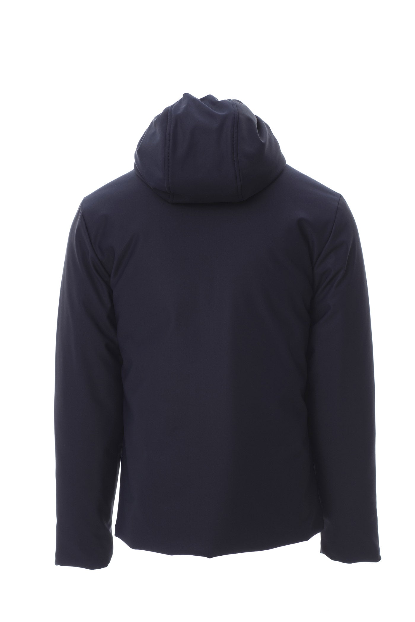 wattierte Softshelljacke für Herren mit fester Kapuze in Dunkelblau