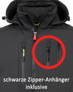 Herren leichte Softshelljacke mit Stehkragen & abnehmbarer Kapuze Creek LIT