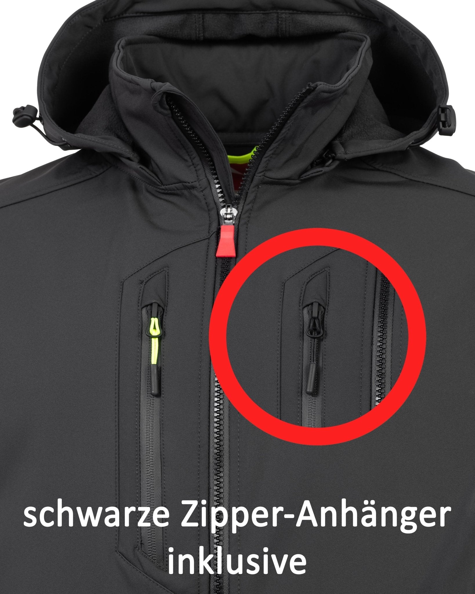 Herren leichte Softshelljacke mit Stehkragen & abnehmbarer Kapuze Creek LIT