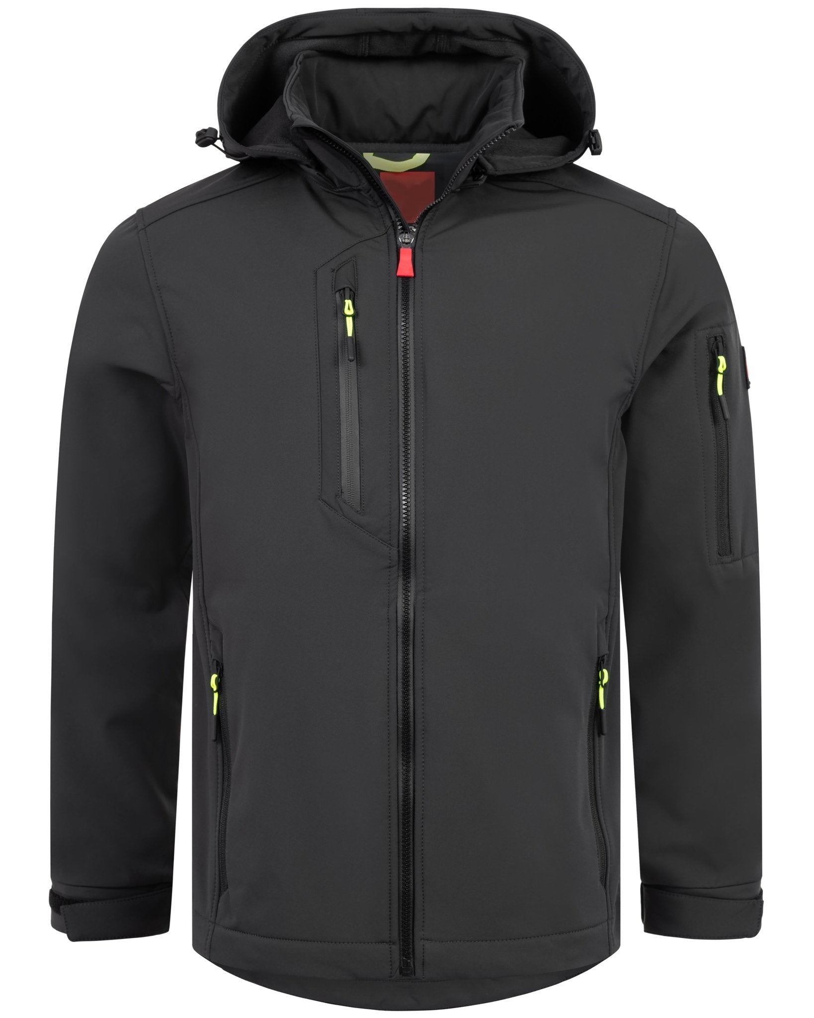 Herren leichte Softshelljacke mit Stehkragen & abnehmbarer Kapuze Creek LIT
