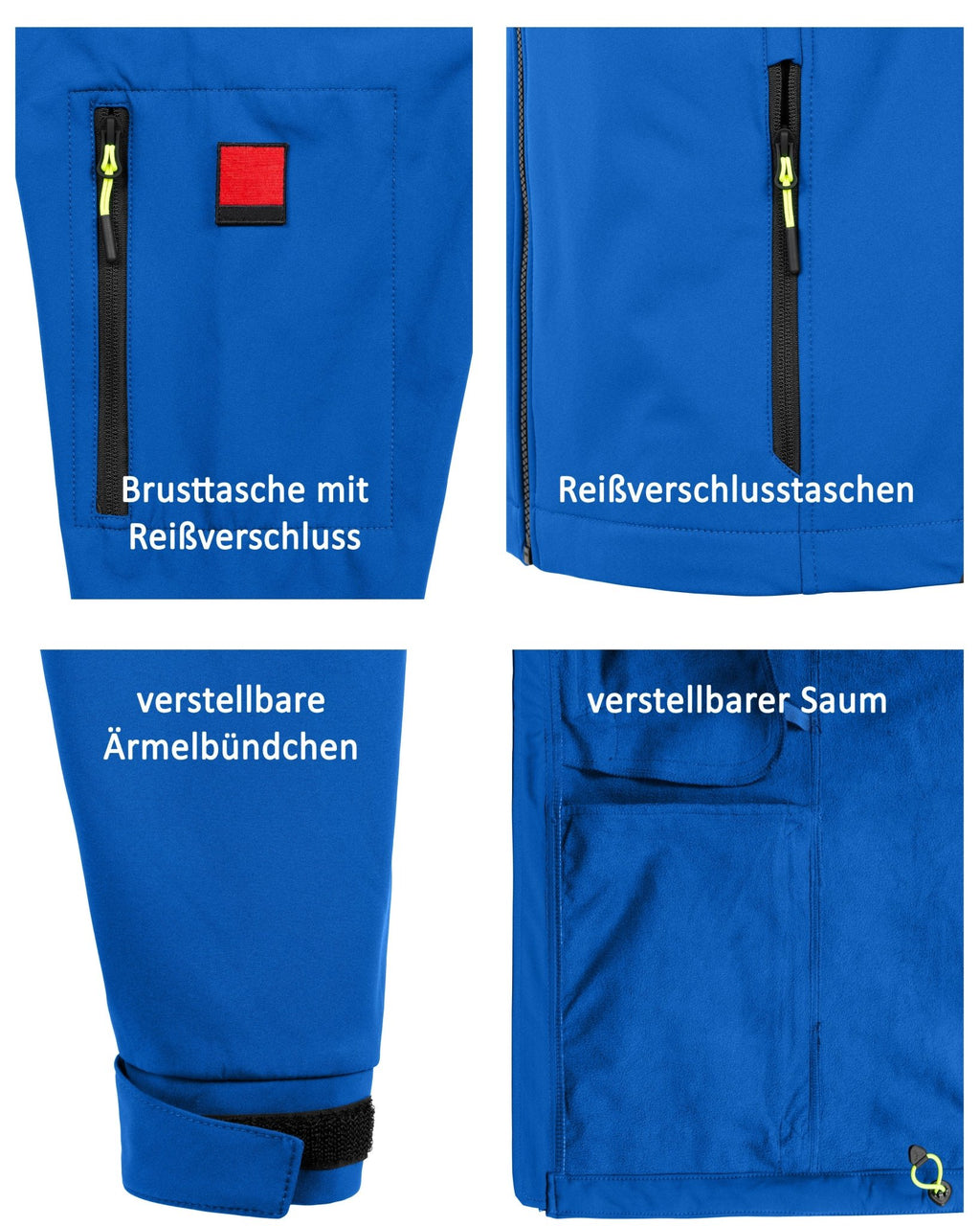 Herren leichte Softshelljacke mit Stehkragen & abnehmbarer Kapuze Creek LIT