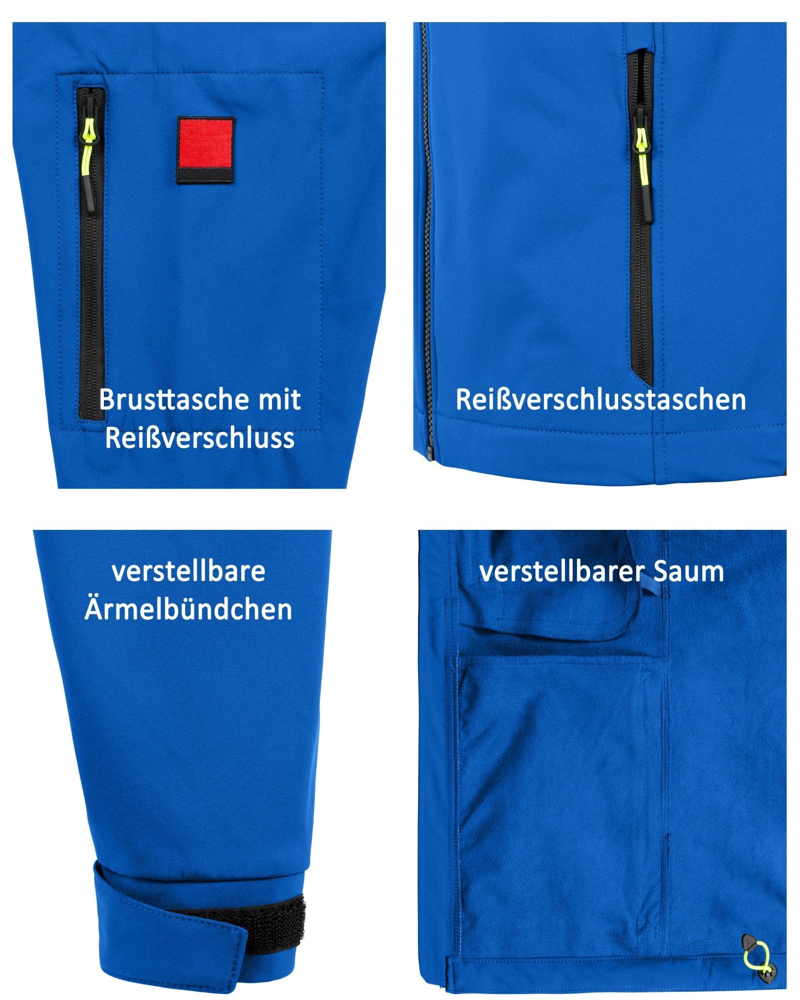 Herren leichte Softshelljacke mit Stehkragen & abnehmbarer Kapuze Creek LIT