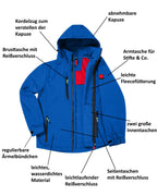 Herren leichte Softshelljacke mit Stehkragen & abnehmbarer Kapuze Creek LIT