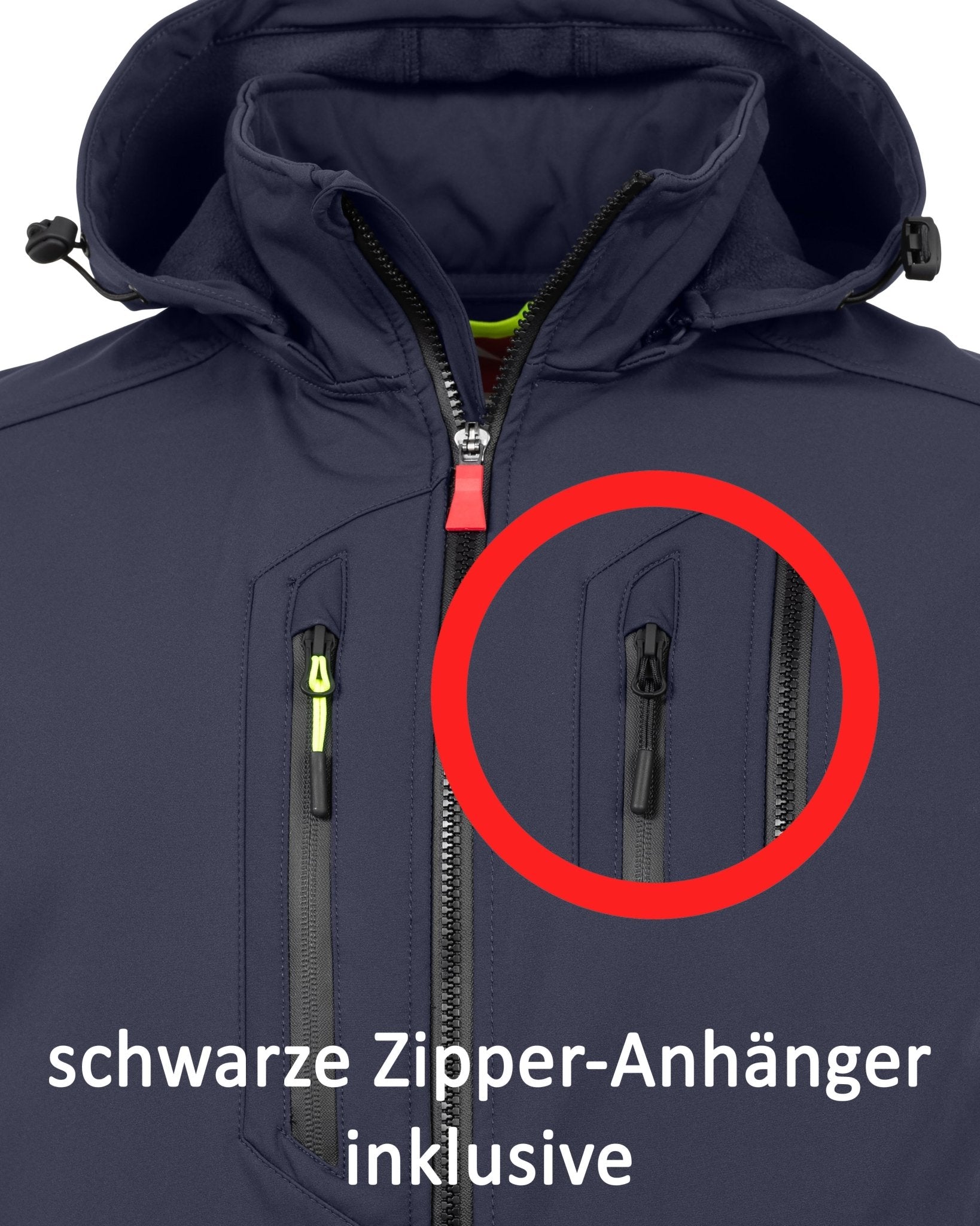 Herren leichte Softshelljacke mit Stehkragen & abnehmbarer Kapuze Creek LIT