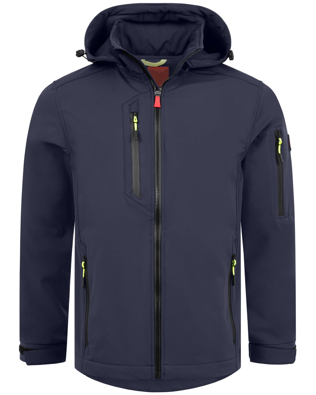 Herren leichte Softshelljacke mit Stehkragen & abnehmbarer Kapuze Creek LIT