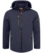 Herren leichte Softshelljacke mit Stehkragen & abnehmbarer Kapuze Creek LIT