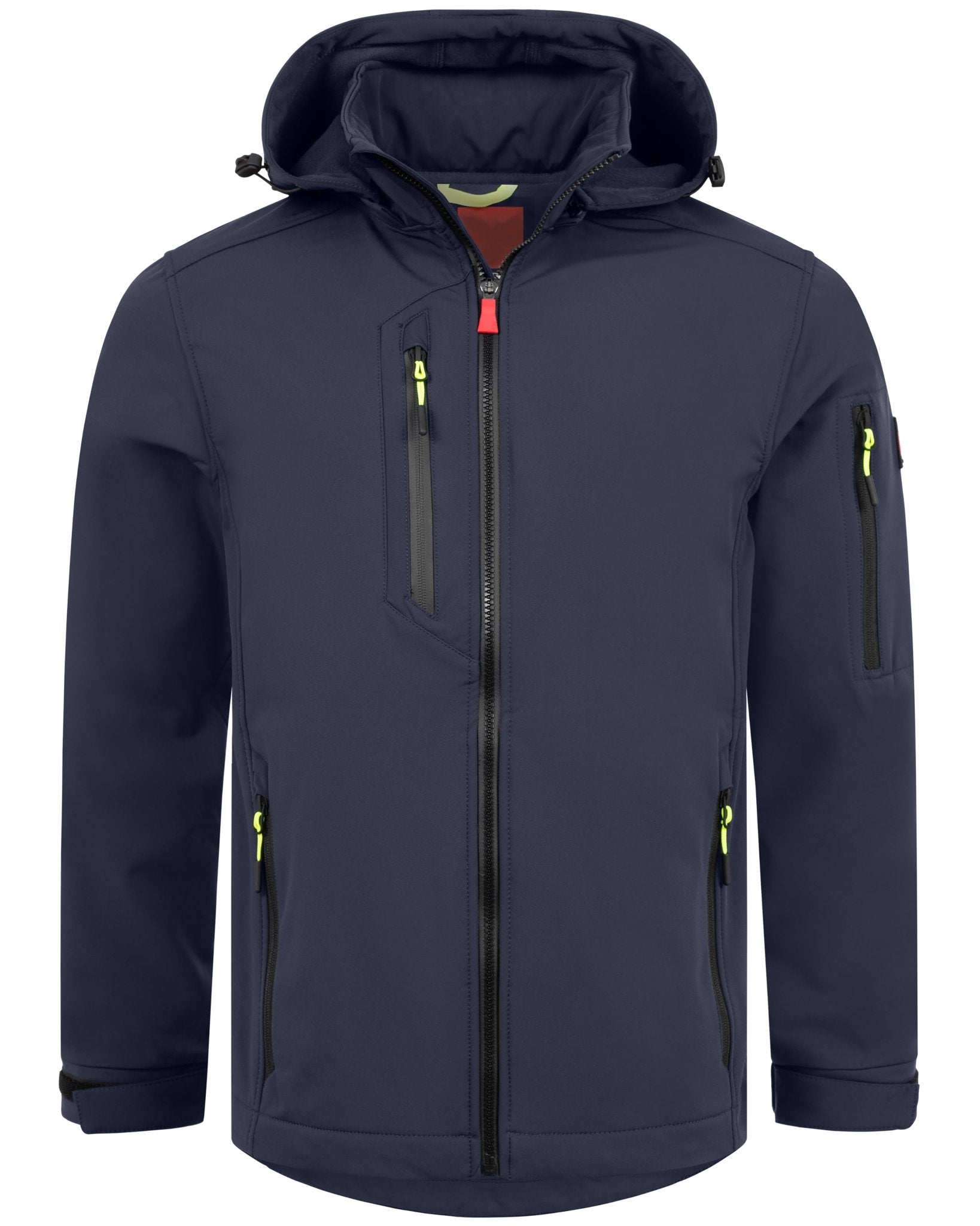 Herren leichte Softshelljacke mit Stehkragen & abnehmbarer Kapuze Creek LIT