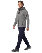 Herren leichte Softshelljacke mit Stehkragen & abnehmbarer Kapuze Creek LIT