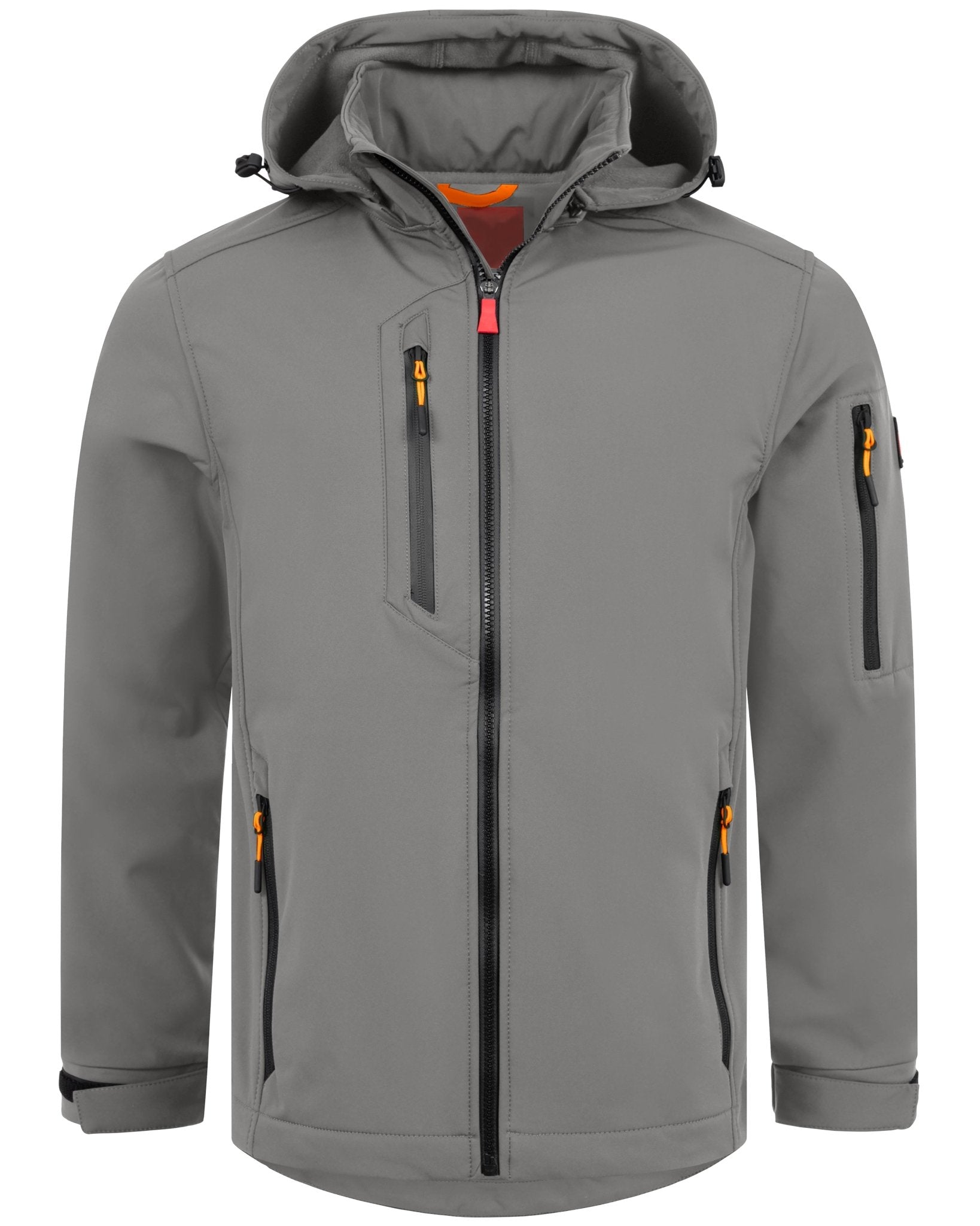 Herren leichte Softshelljacke mit Stehkragen & abnehmbarer Kapuze Creek LIT