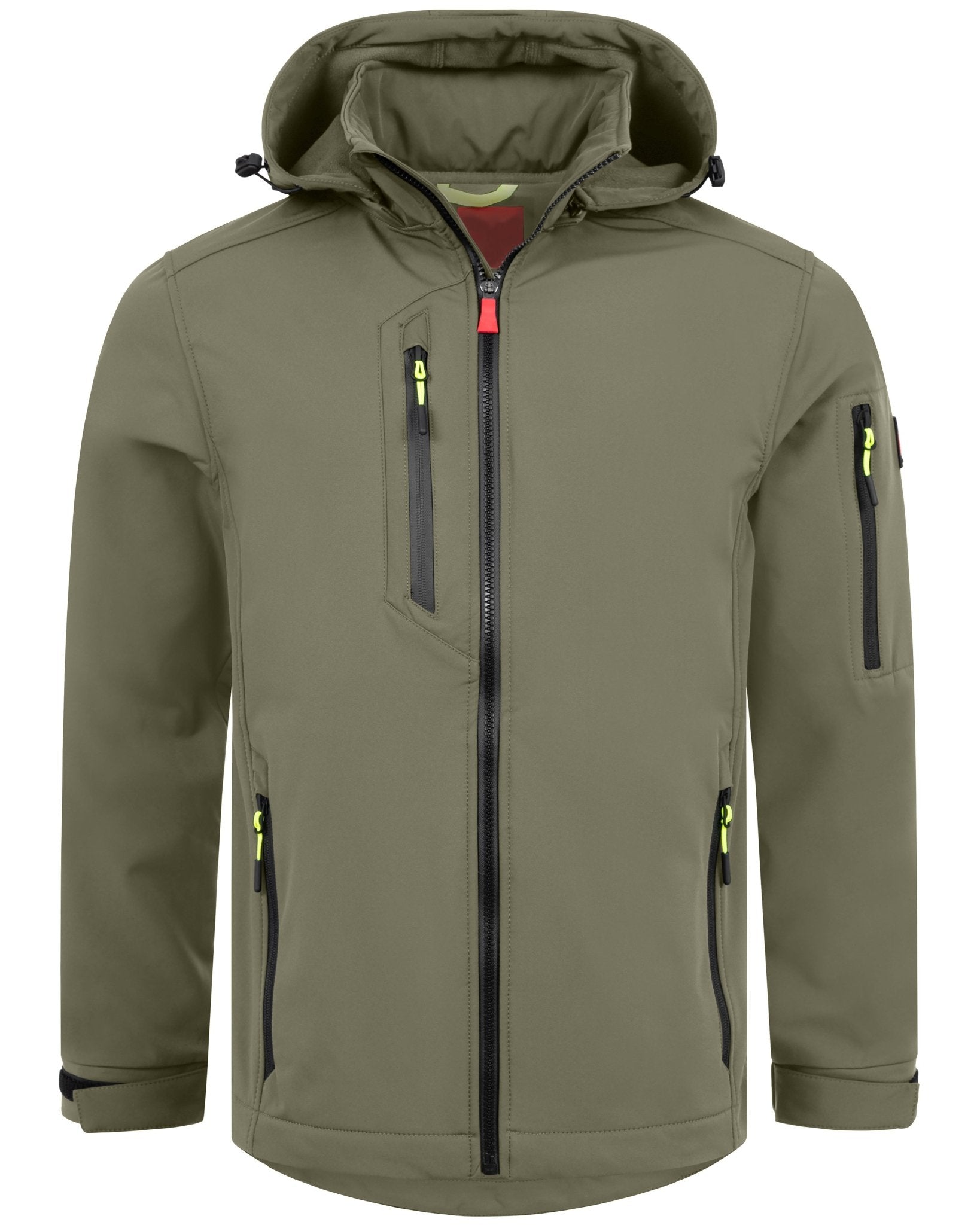Herren leichte Softshelljacke mit Stehkragen & abnehmbarer Kapuze Creek LIT