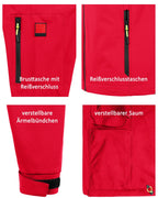 Herren leichte Softshelljacke mit Stehkragen & abnehmbarer Kapuze Creek LIT