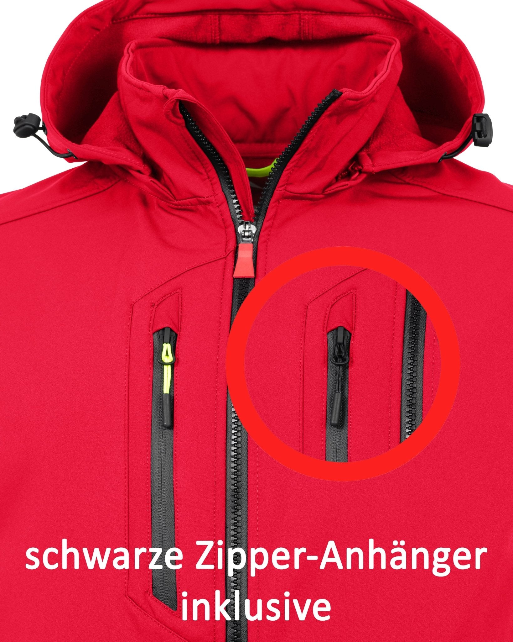 Herren leichte Softshelljacke mit Stehkragen & abnehmbarer Kapuze Creek LIT