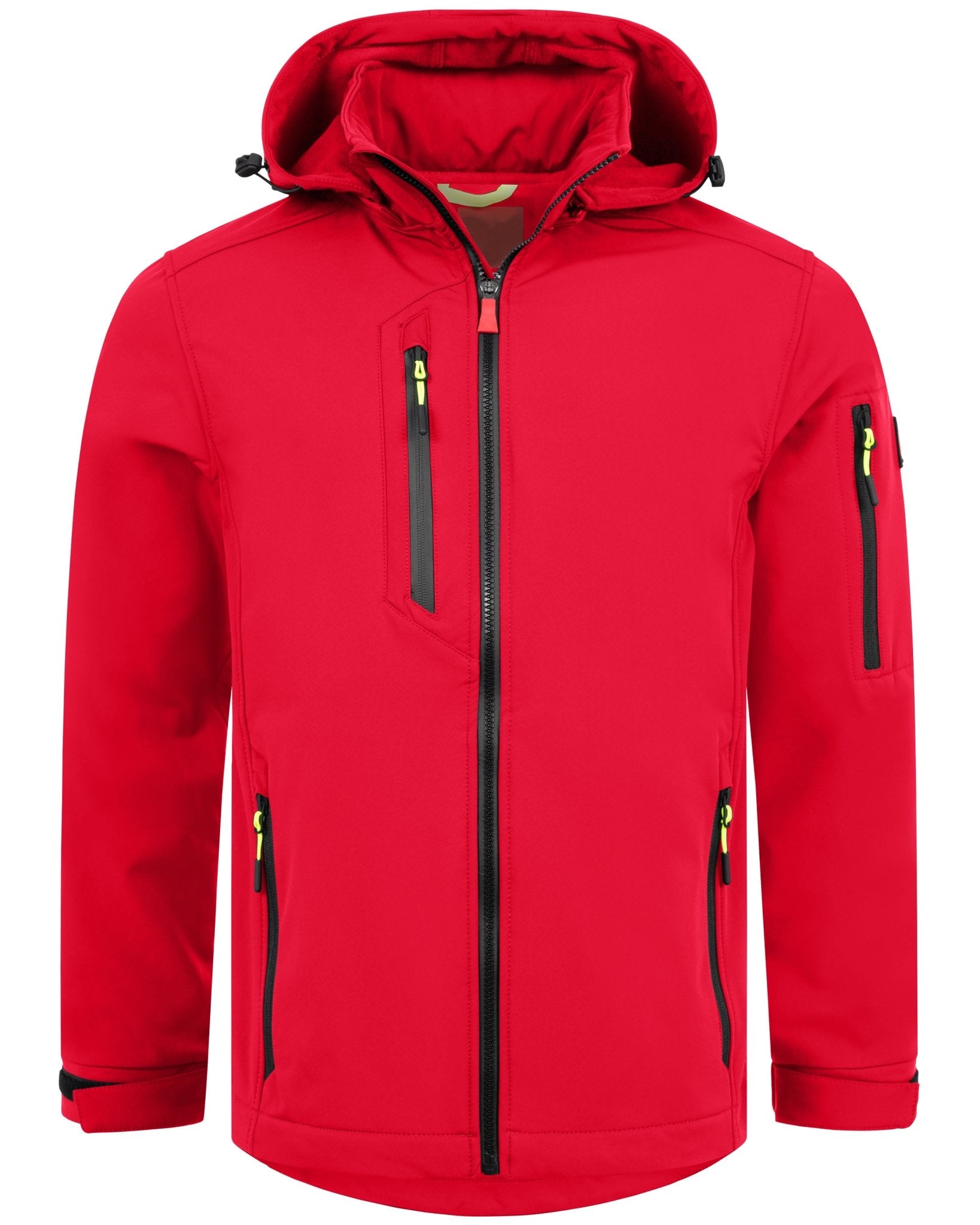 Herren leichte Softshelljacke mit Stehkragen & abnehmbarer Kapuze Creek LIT
