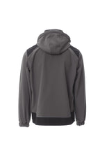 Herren Softshelljacke mit abnehmbarer und verstellbarer Kapuze in Anthrazit