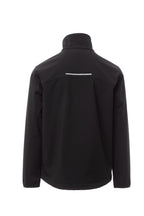 Herren Arbeitsjacke aus Softshell mit Relexdetail in Schwarz