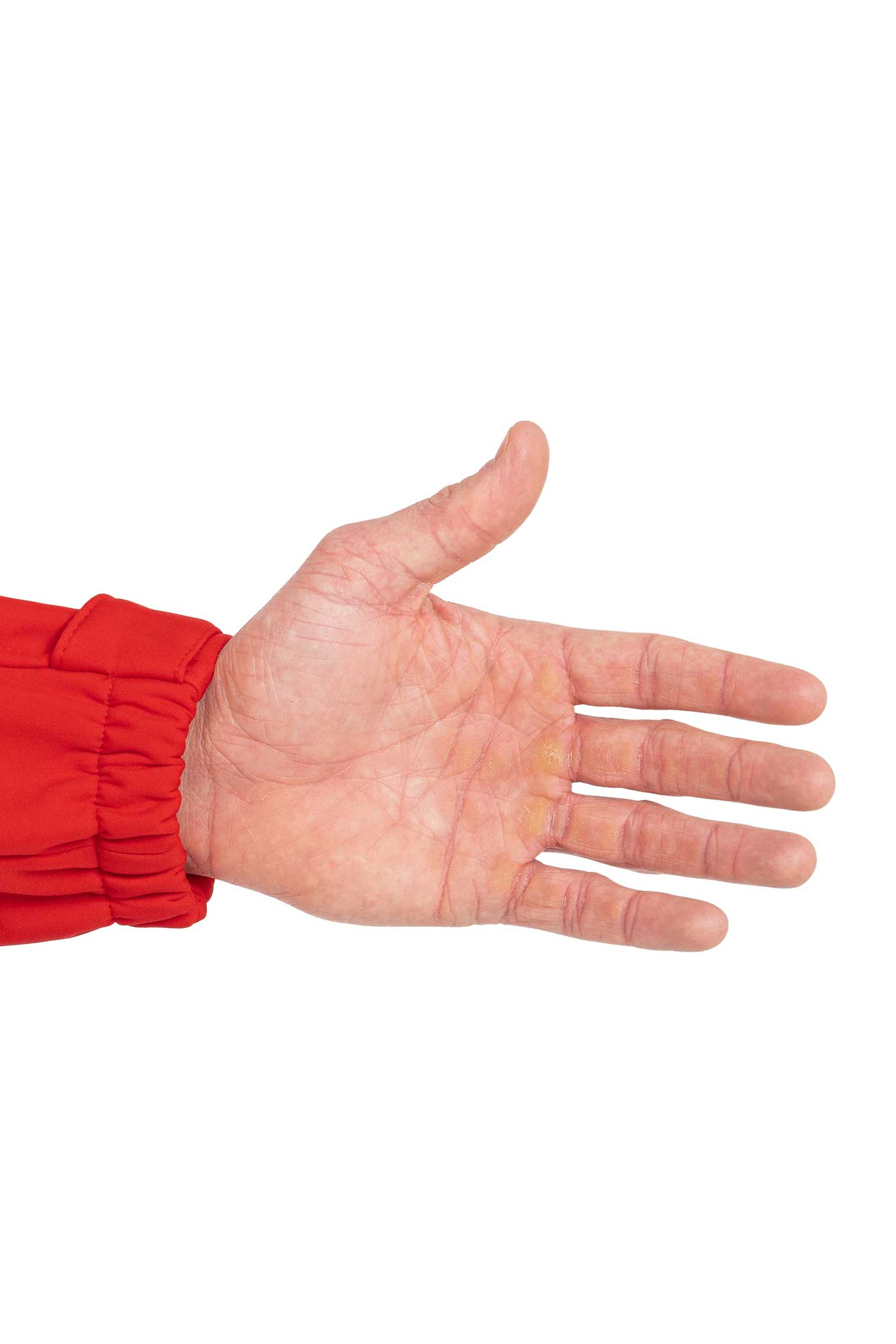 Herren Softshelljacke Ärmelsaum in Rot