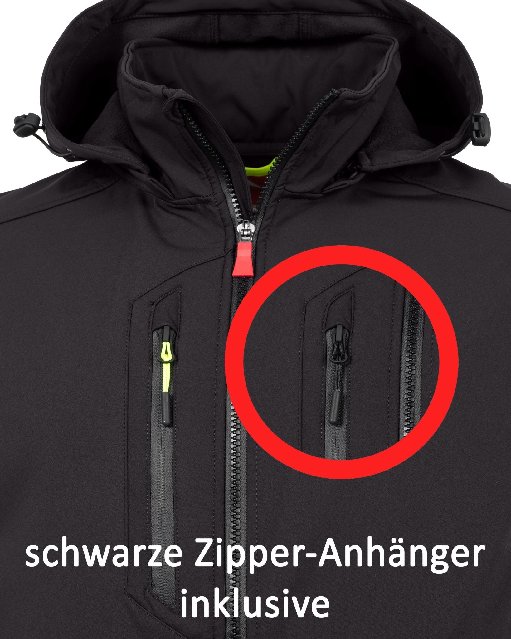 Herren leichte Softshelljacke mit Stehkragen & abnehmbarer Kapuze Creek LIT