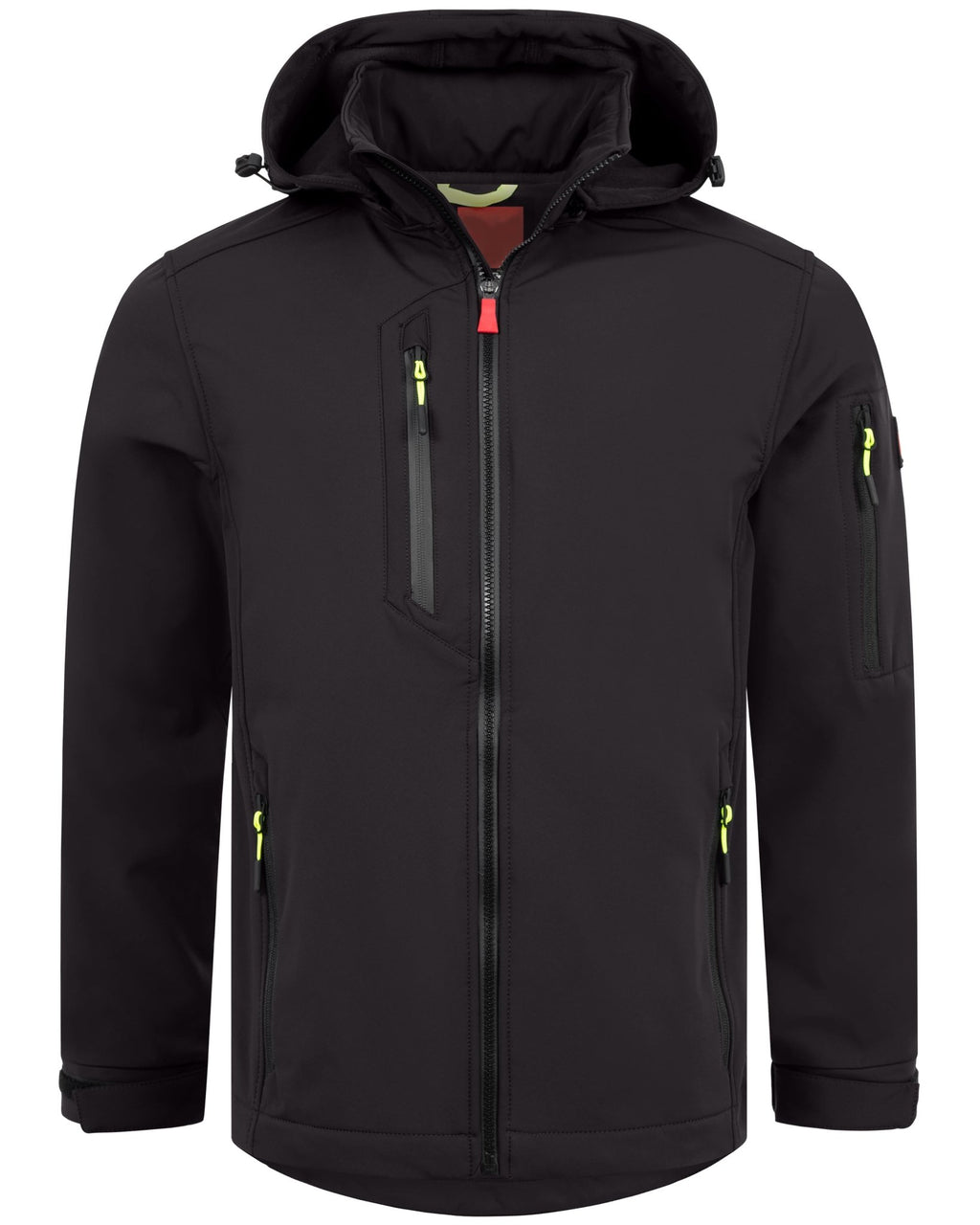 Herren leichte Softshelljacke mit Stehkragen & abnehmbarer Kapuze Creek LIT