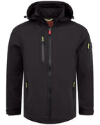 Herren leichte Softshelljacke mit Stehkragen & abnehmbarer Kapuze Creek LIT