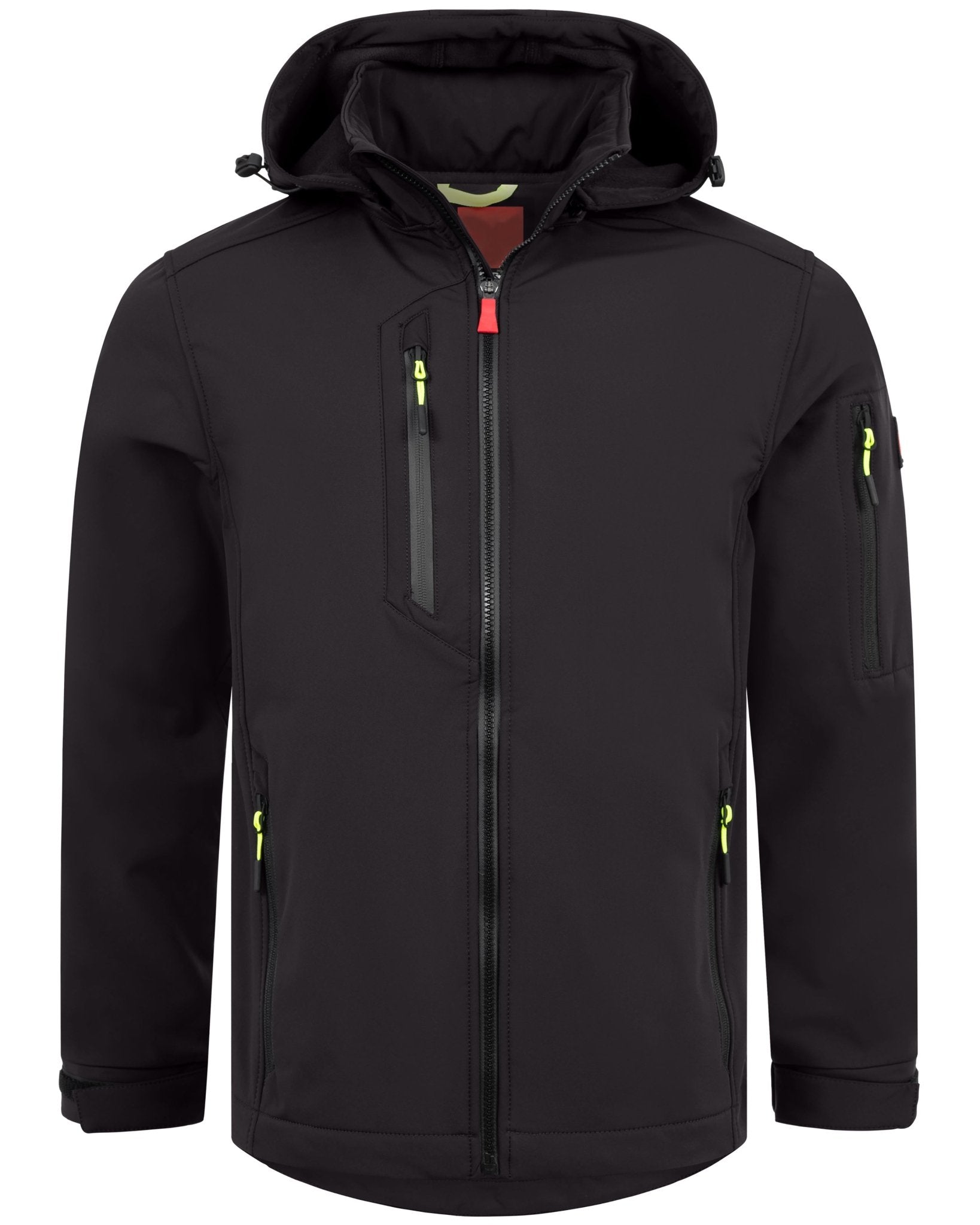 Herren leichte Softshelljacke mit Stehkragen & abnehmbarer Kapuze Creek LIT