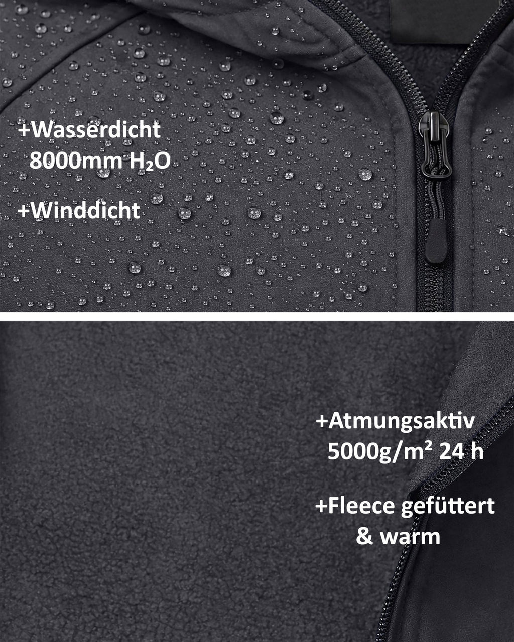 Herren Softshelljacke mit Kapuze Arbeitsjacke Gale