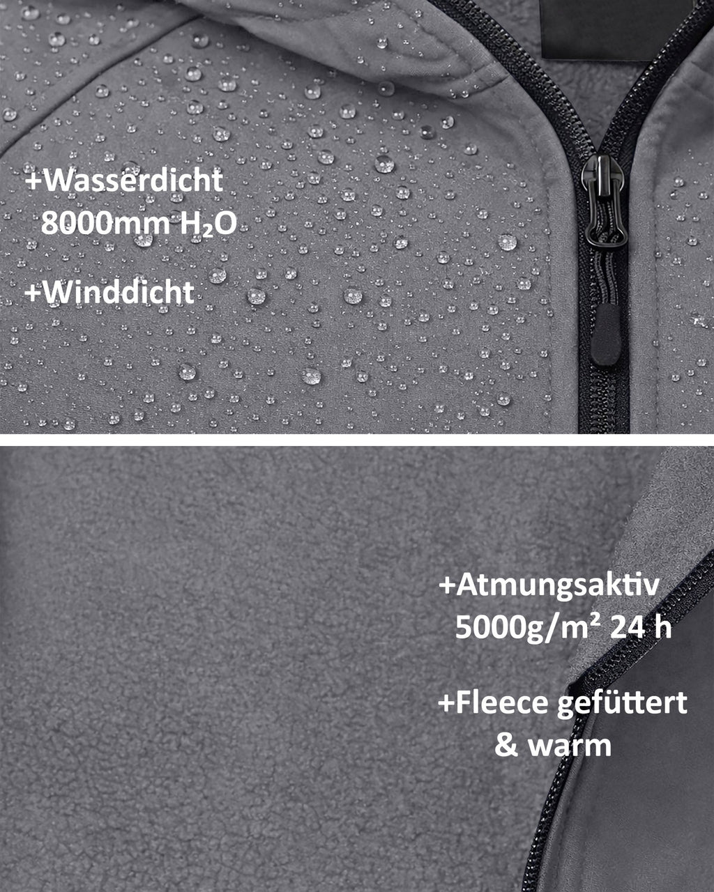 Herren Softshelljacke mit Kapuze Arbeitsjacke Gale