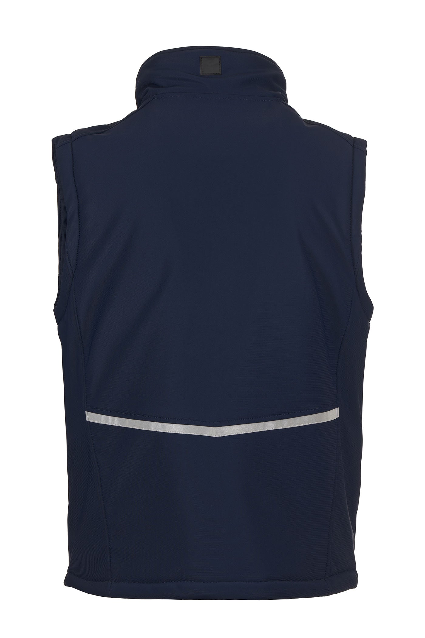 Herren Softshellweste wattiert mit funktionalen Taschen in Dunkelblau
