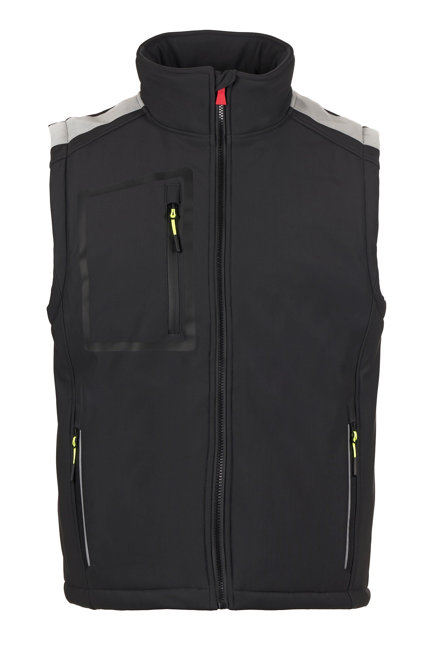 Herren Softshellweste mit Reißverschlusstaschen in Anthrazit