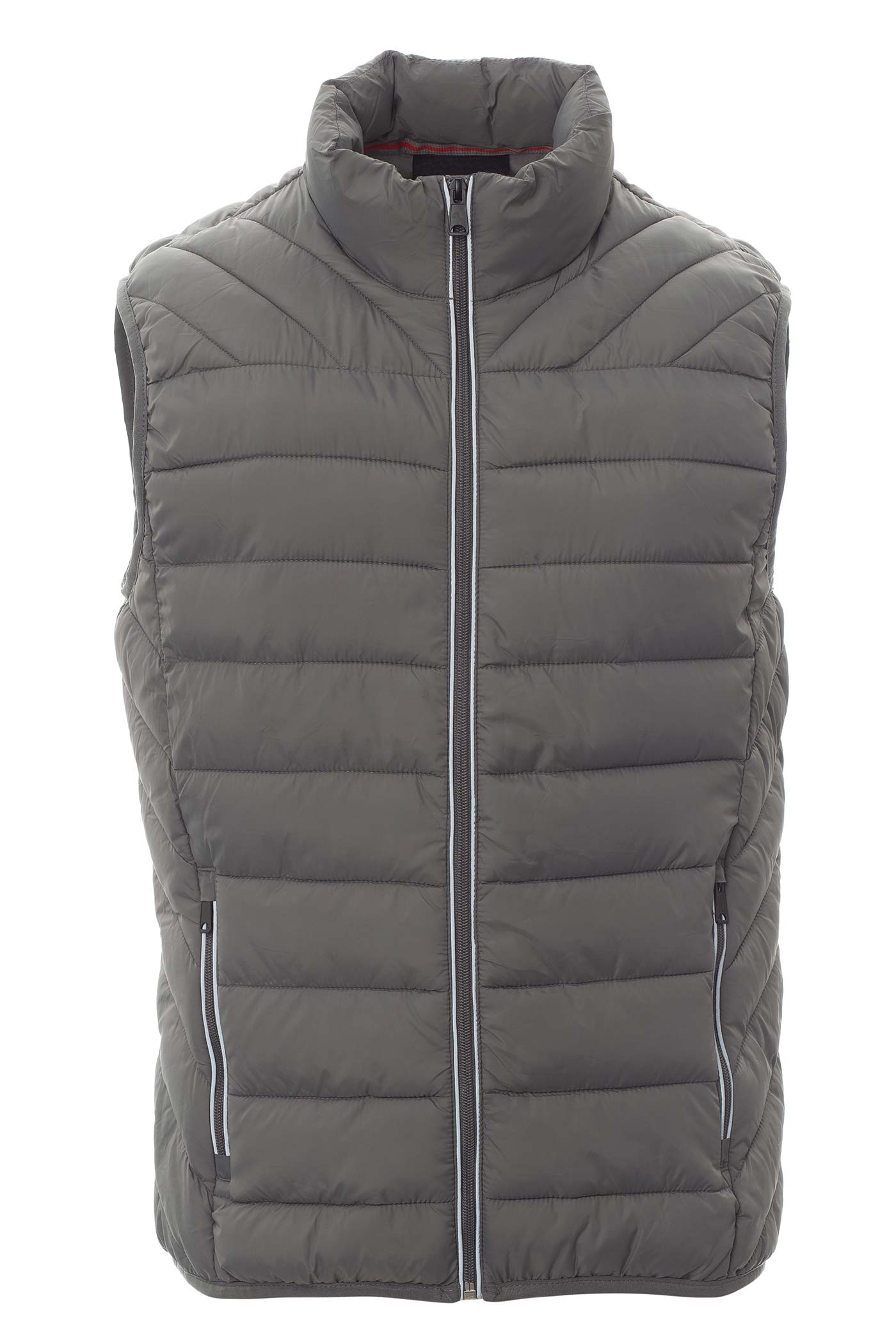 Herren Steppweste mit Taschen in Anthrazit
