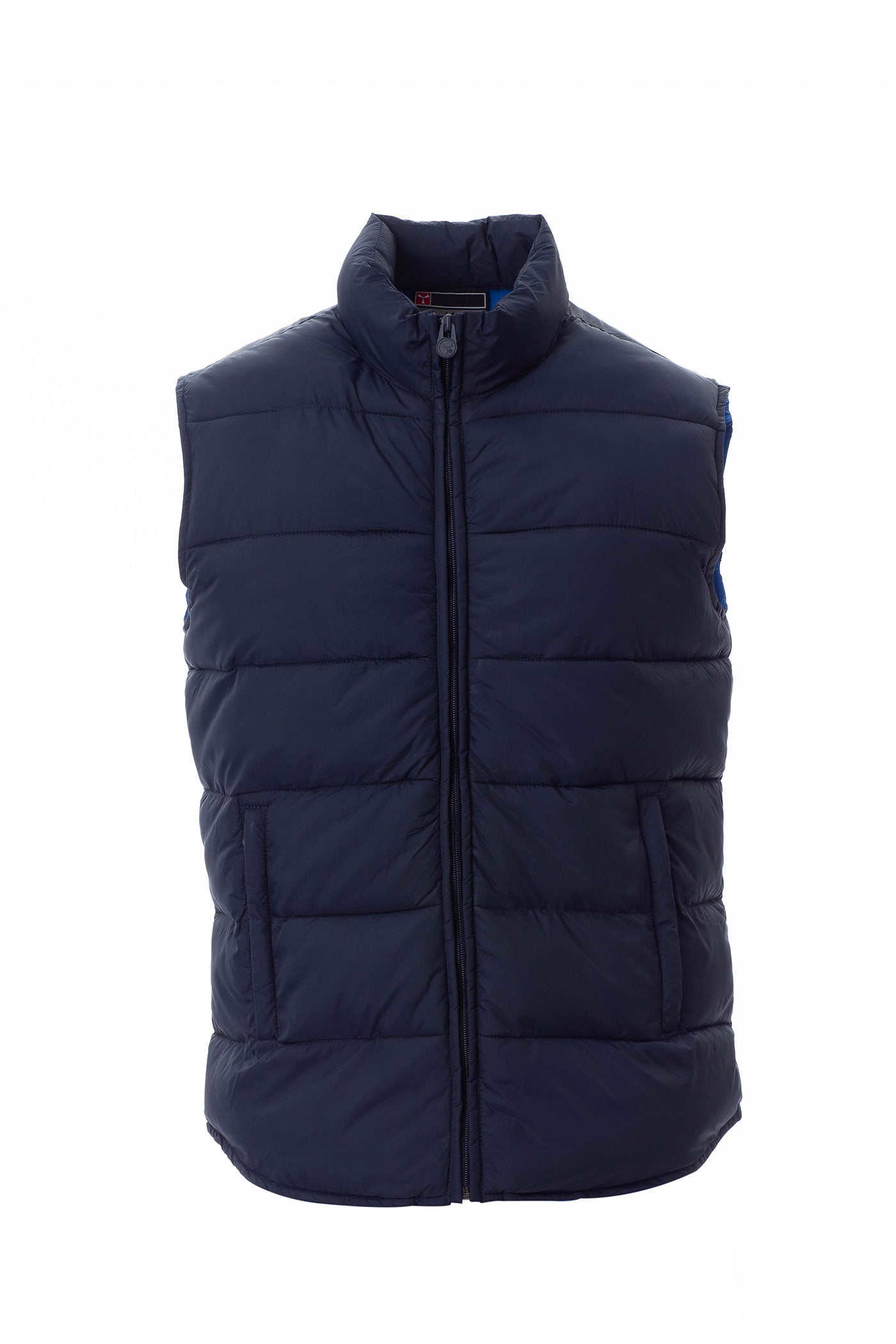 Herren Steppweste im Daunenlook mit seitlichen Reißverschlusstaschen in Dunkelblau