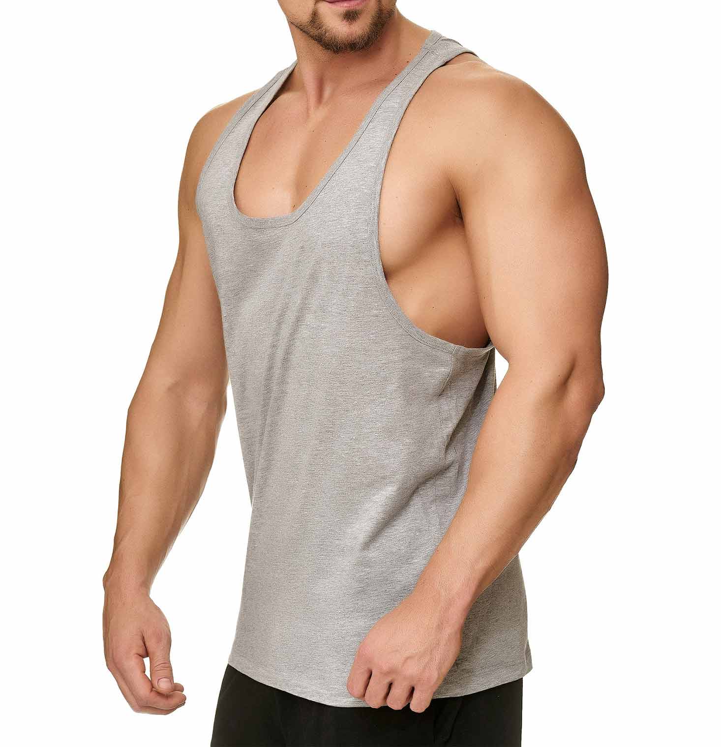 Herren 3er pack Stringer Grau