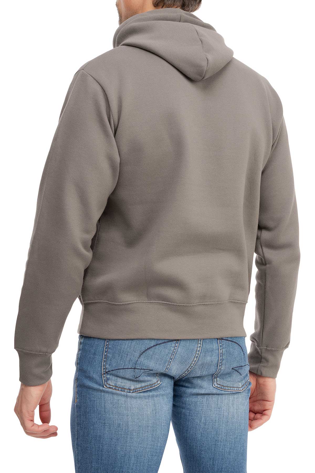 hochwertiger Pullover mit Kapuze für Herren in Anthrazit