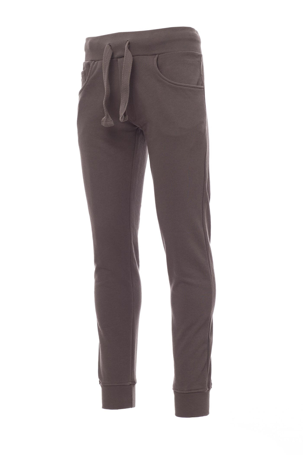 Herren Jogginghose mit Rippstrick an Taille und Fußgelenk in Anthrazit