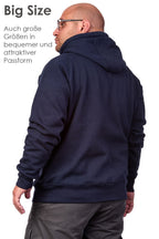 Herren Sweatjacke in großen Größen Dallas