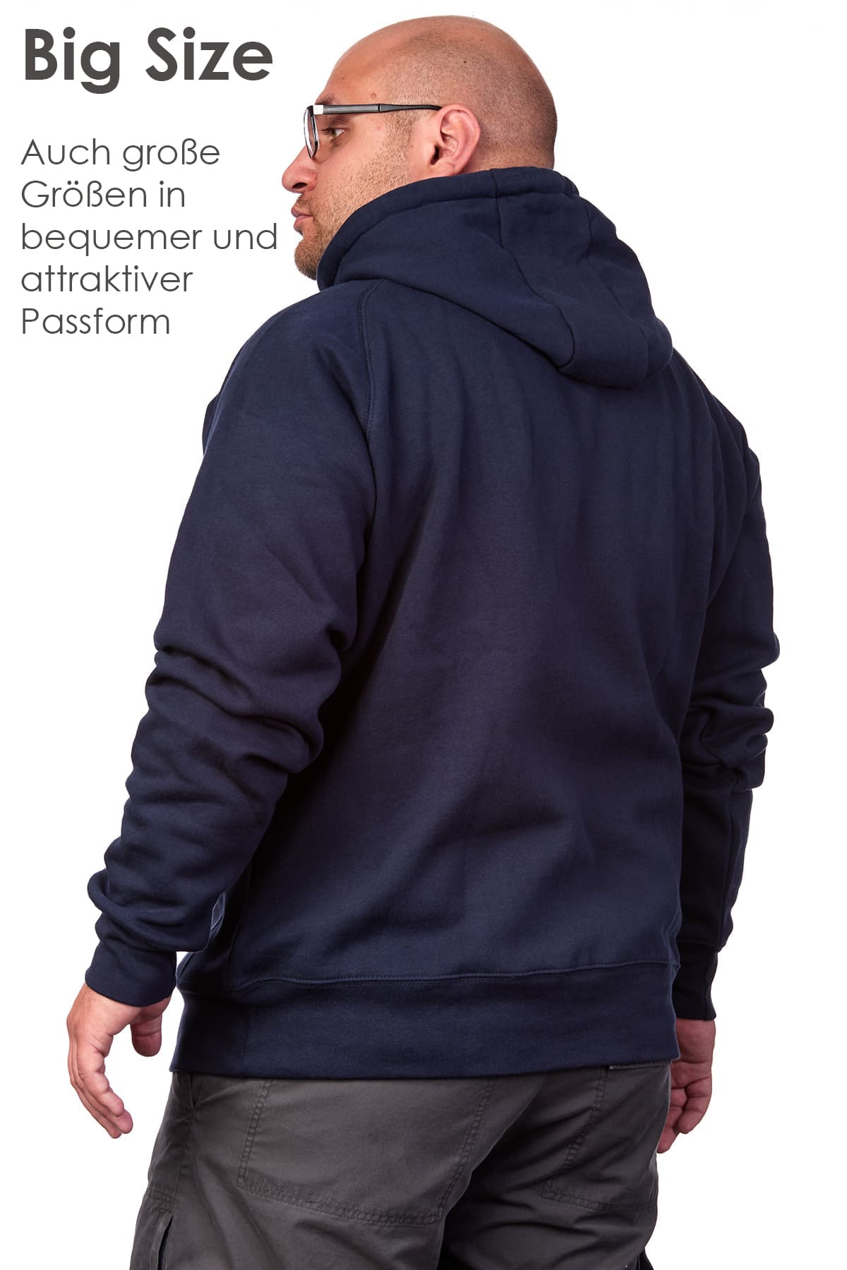 Herren Sweatjacke in großen Größen Dallas