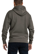 Herren Kapuzenjacke mit Stehkragen und durchgängigem Reißverschluss in Anthrazit