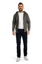 hochwertige Sweatjacke in großen Größen in Anthrazit